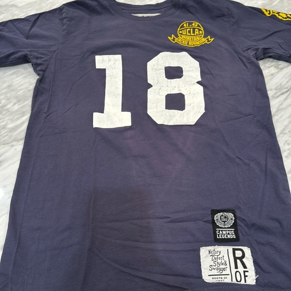 Roots of fight Jackie Robinson ucla basketball t shirt. Size small unisex